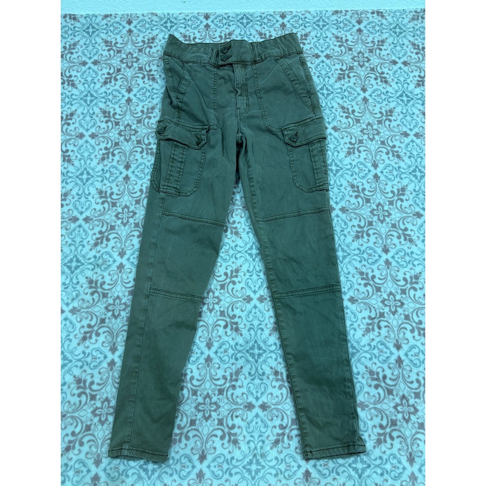 American Eagle Super Stretch Cargo Pants Olive Green Utility Slim Size 6 Regular